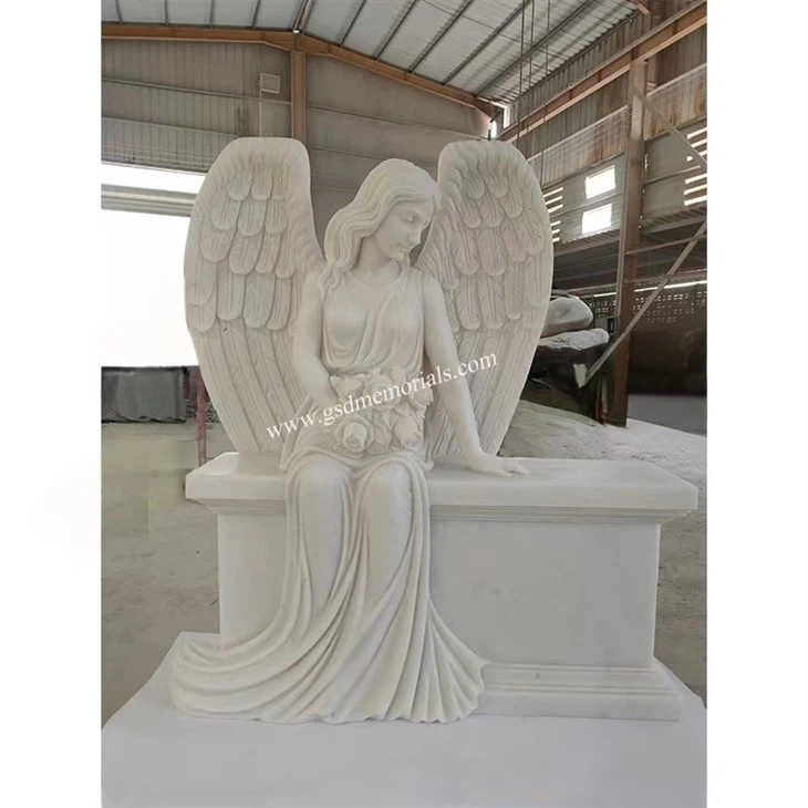 Bespoke Angel Sitting On Bench